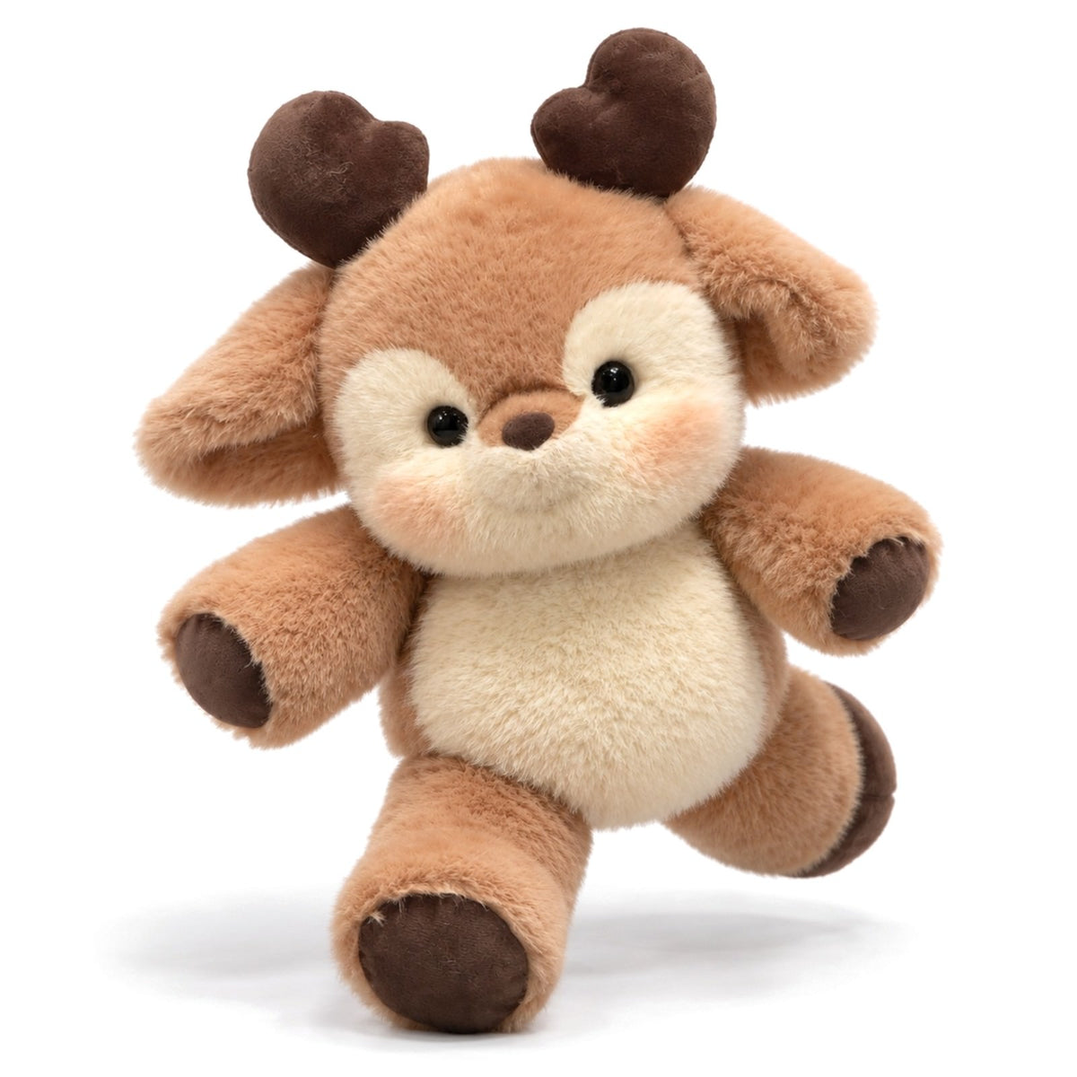 Brown Running Deer Plush Toy Cute Fawn Plushie Fluffy Reindeer Stuffed Animal Christmas Gift The Plushables