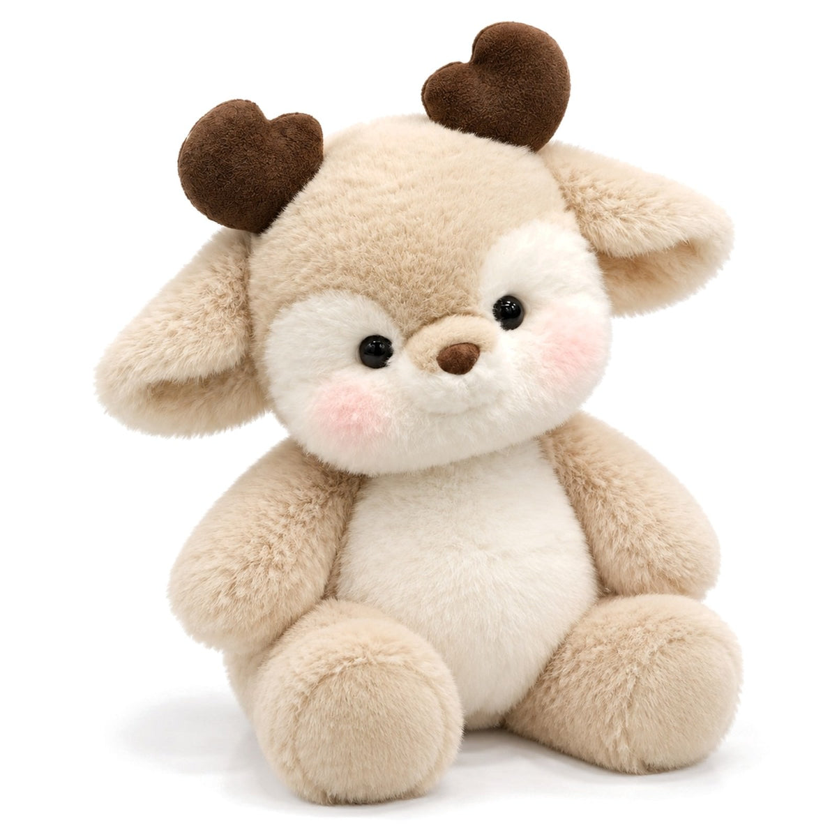 Cream Running Deer Plush Toy White Fawn Plushie Fluffy Reindeer Stuffed Animal The Plushables