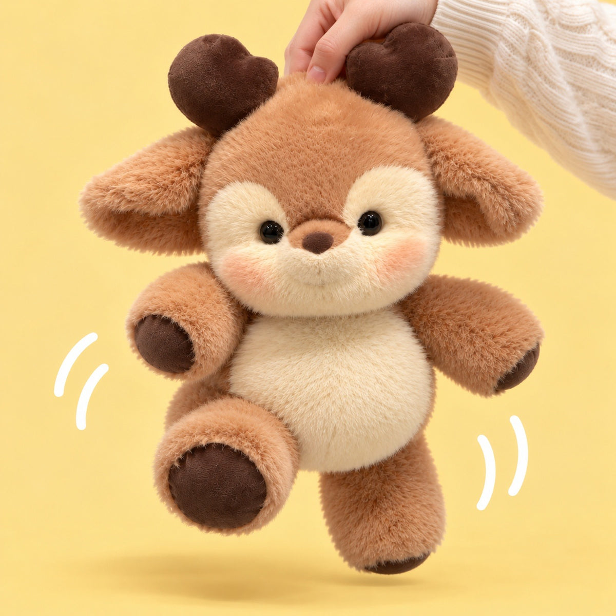 Running Deer Plushie Cute Fawn Plush Toy Funny Moving Legs Deer Stuffed Animal The Plushables