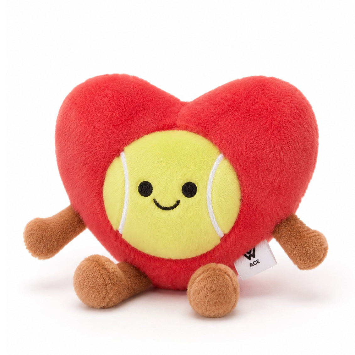 Ace-Tennis-Heart-Plush-Charm-The-Plushables-gift-for-tennis-lover
