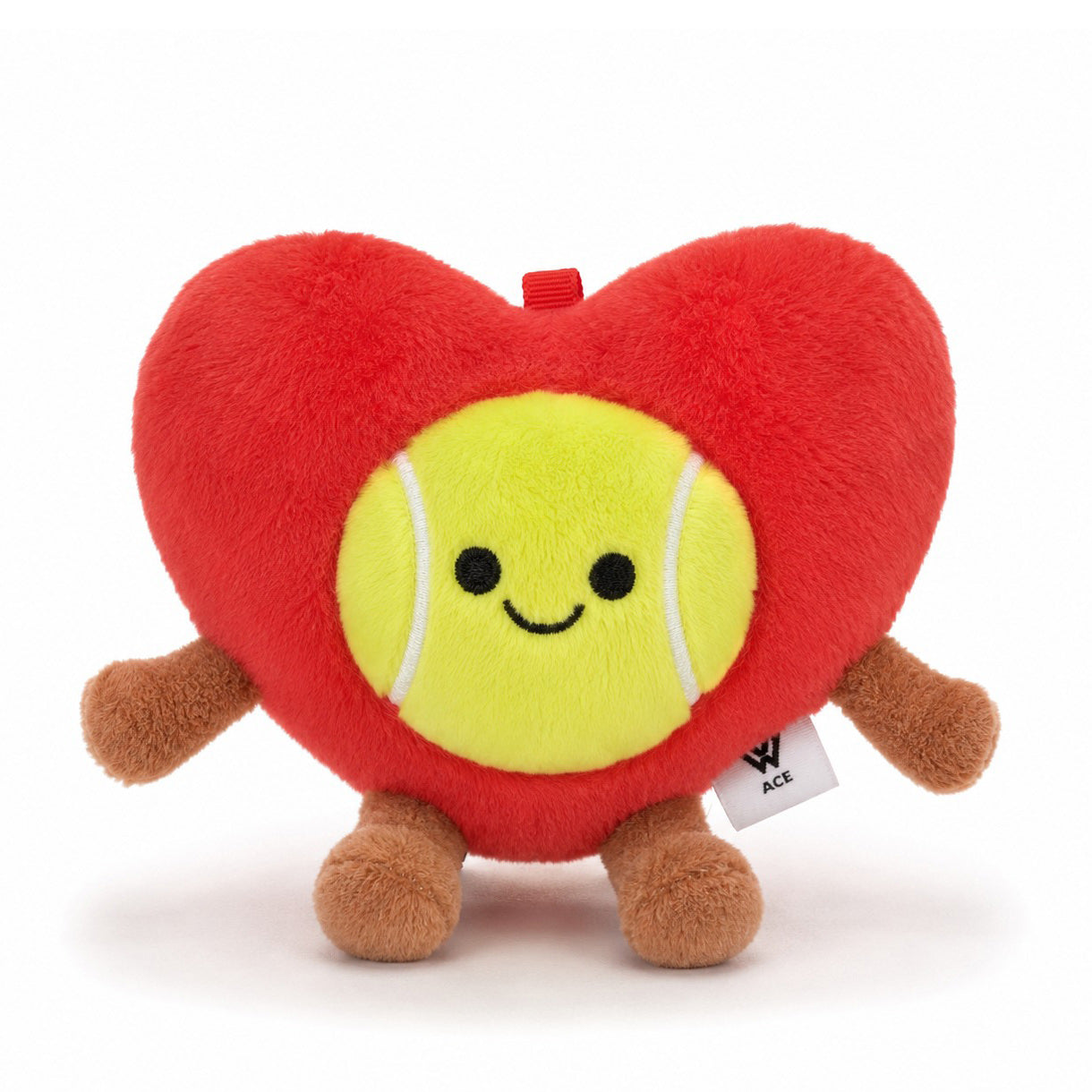 Ace-Tennis-Heart-Plush-Charm-The-Plushables-gift-for-tennis-lover