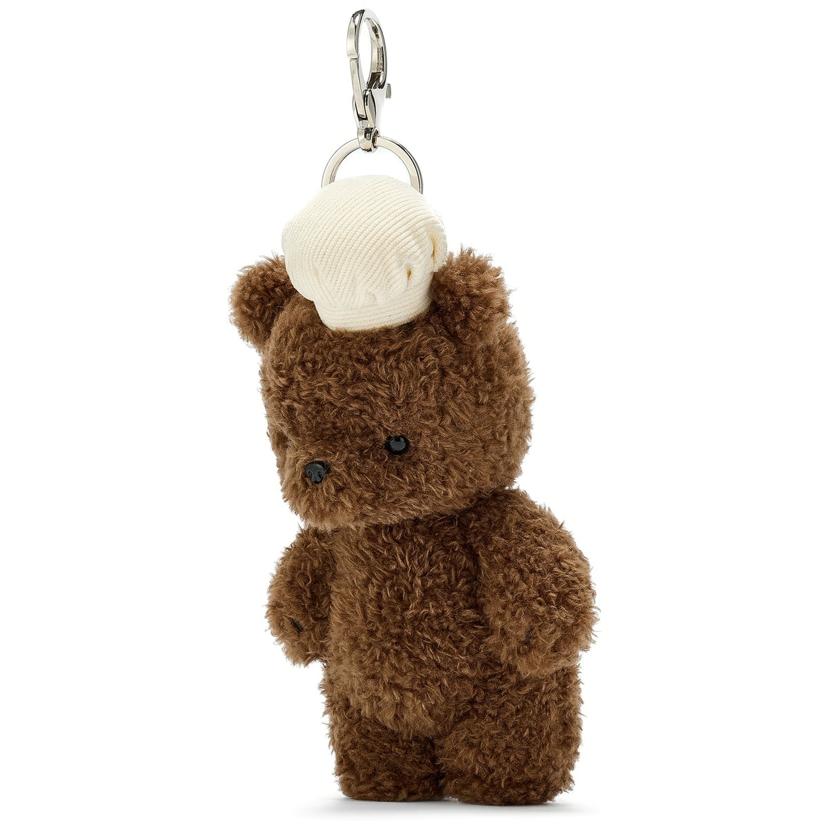Lorenzo_Pastry_Chef_Bear_Plush_Keychain_Fluffy_Brown_Bear_Backpack_Charm_The_Plushables