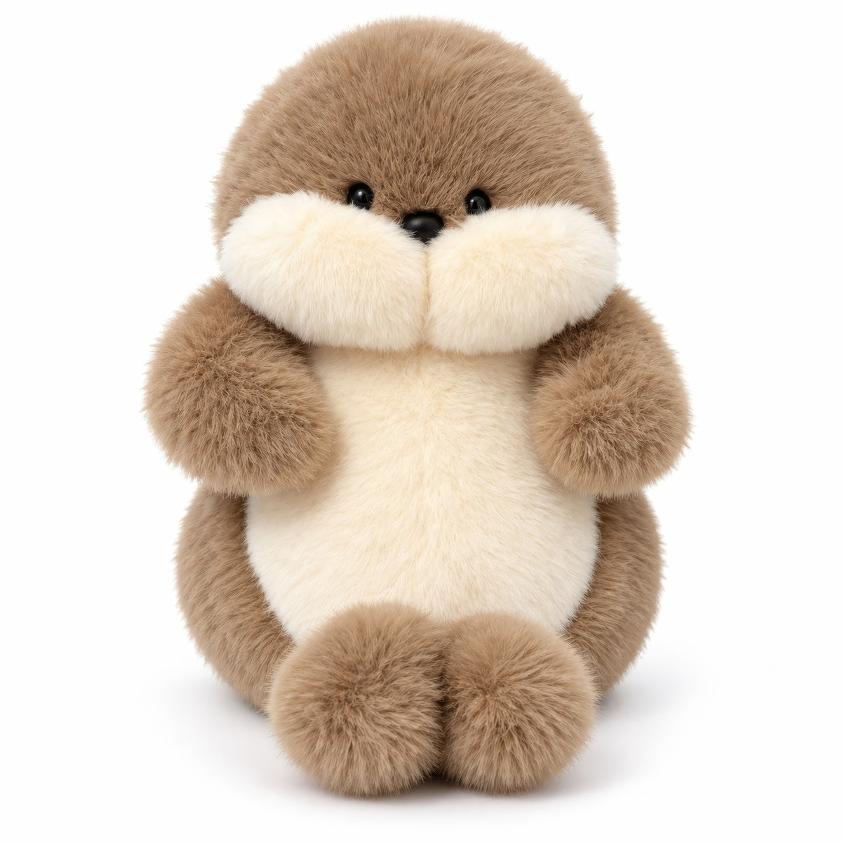 Mochi_Chubby_Seal_Plush_Toy_Cute_Brown_Seal_Plushie_Fluffy_Stuffed_Animal_The_Plushables