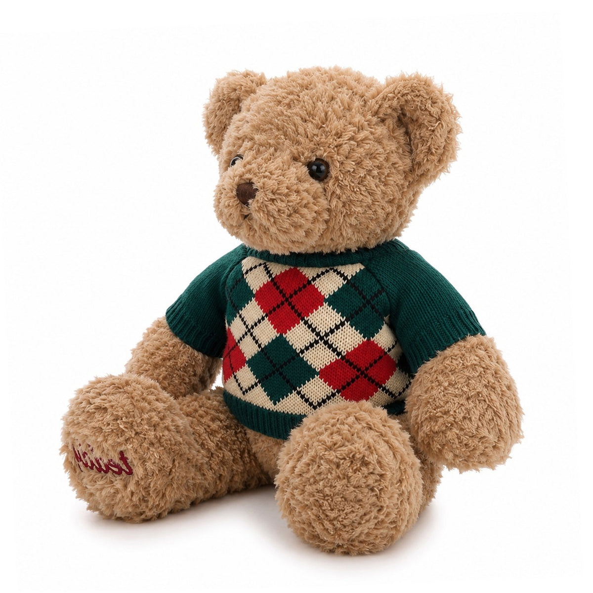 Ralph Argyle Sweater Teddy Bear Plush Toy