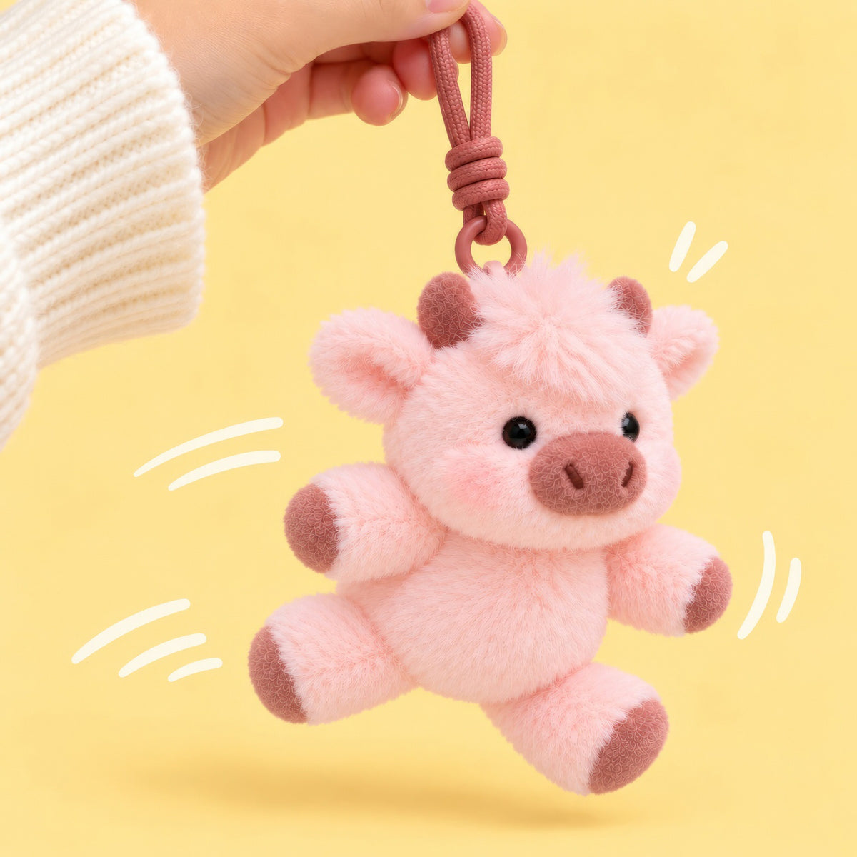 pink_running_cow_plushie_keychain_running_cow_plush_toy_gift_for_girls_theplushables