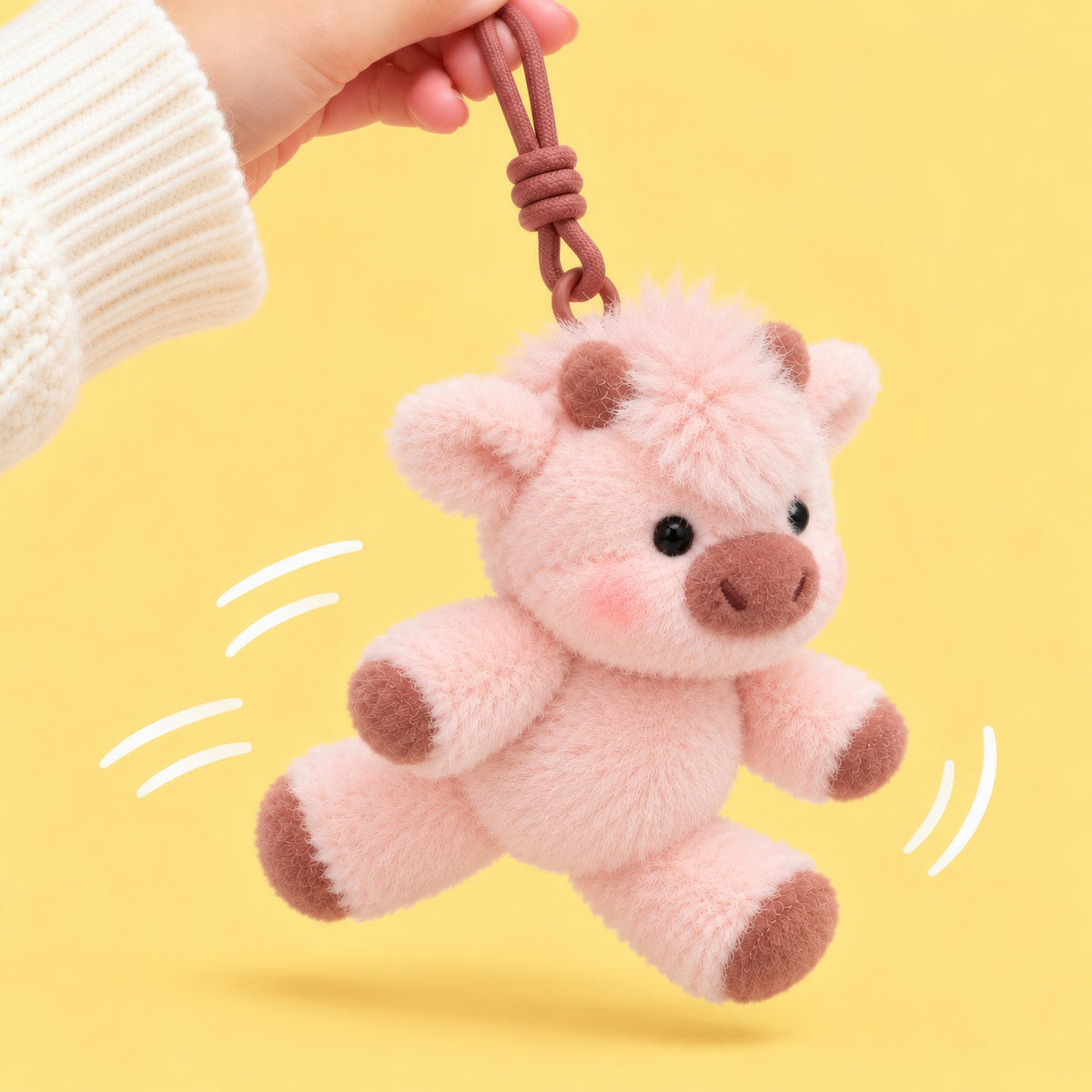 pink_running_cow_plushie_keychain_running_cow_plush_toy_gift_for_girls_theplushables