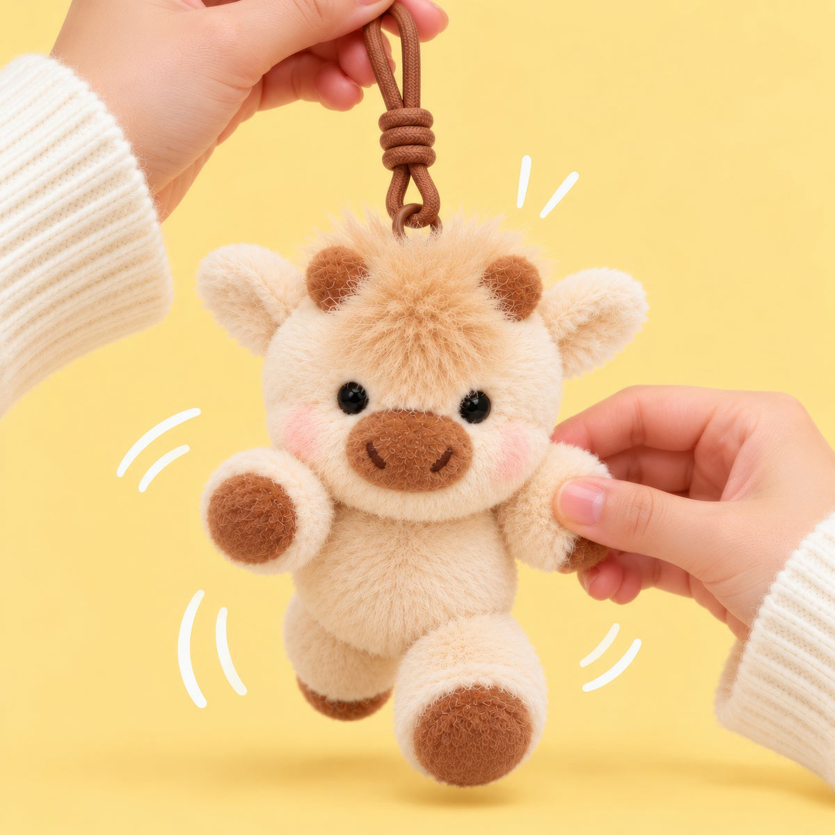 running_cow_plushie_keychain_running_cow_plush_toy_cute_gift_for_girls_theplushables