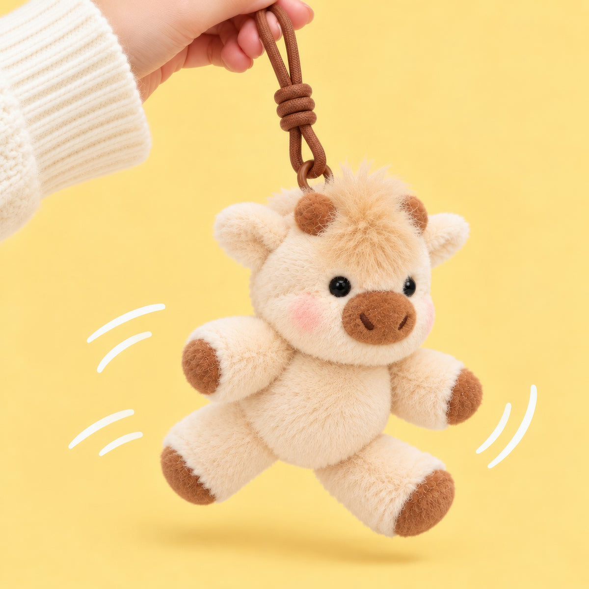 running_cow_plushie_keychain_running_cow_plush_toy_cute_gift_for_girls_theplushables