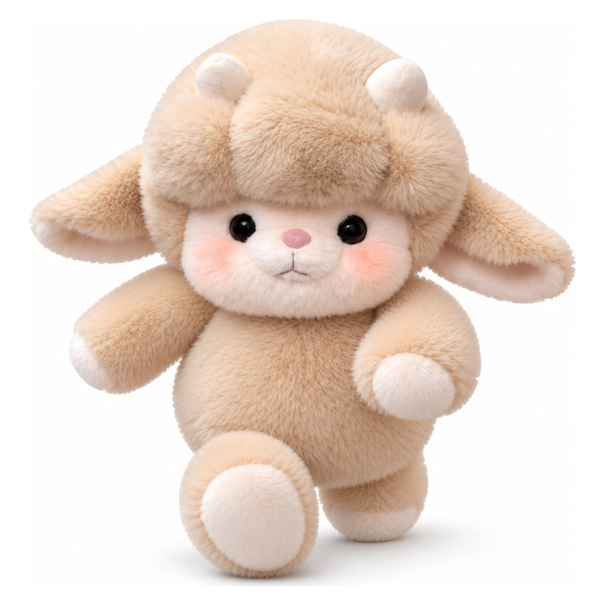 running_sheep_plush_toy_yellow_fluffy_sheep_stuffed_animal_pink_cheeks_tiny_horns_floppy_ears_theplushables_4